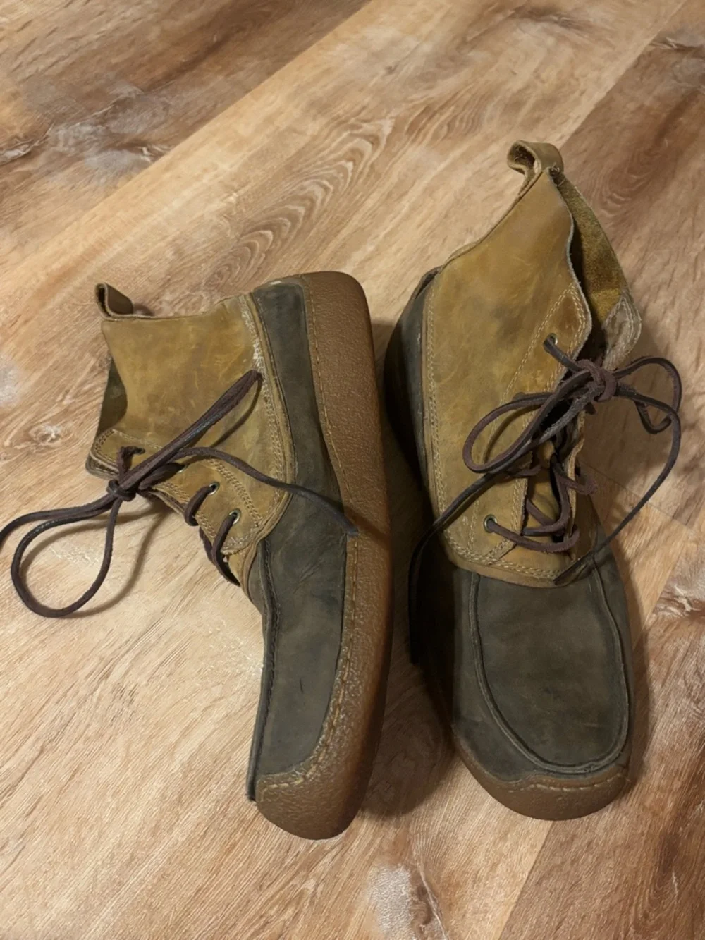 Sorel Chugalug Chukka British Tan Leather Boots Size Mens 11M Rubber Sole